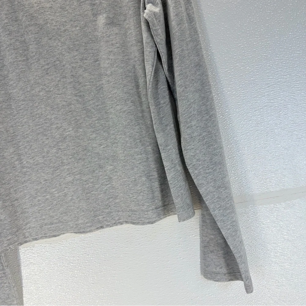 Tommy‎ Hilfiger Girls XL Gray Sequin Heart Long Sleeve Tee Cotton